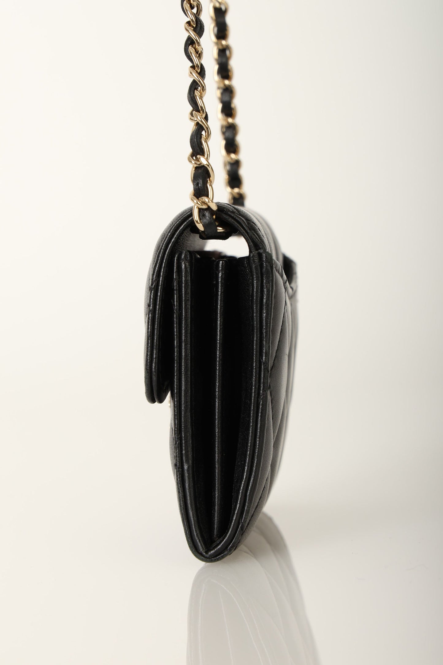 Chanel 2020 Lambskin Cardholder on Chain