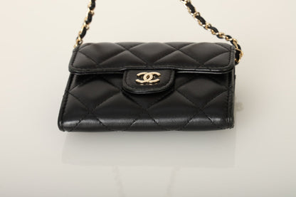 Chanel 2020 Lambskin Cardholder on Chain