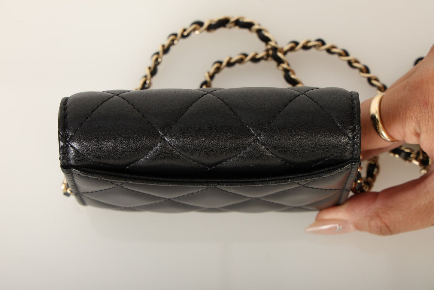Chanel 2020 Lambskin Cardholder on Chain