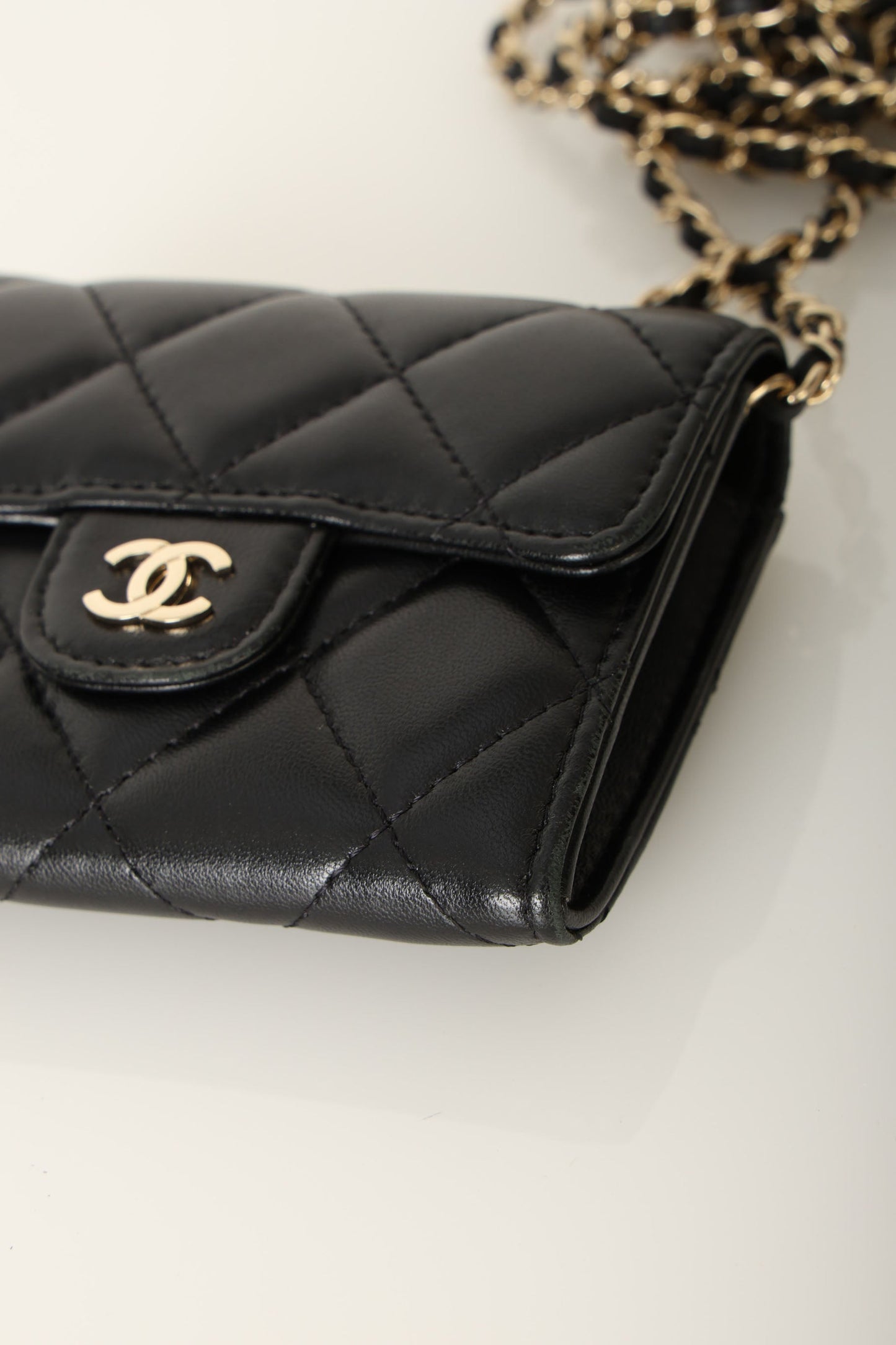 Chanel 2020 Lambskin Cardholder on Chain