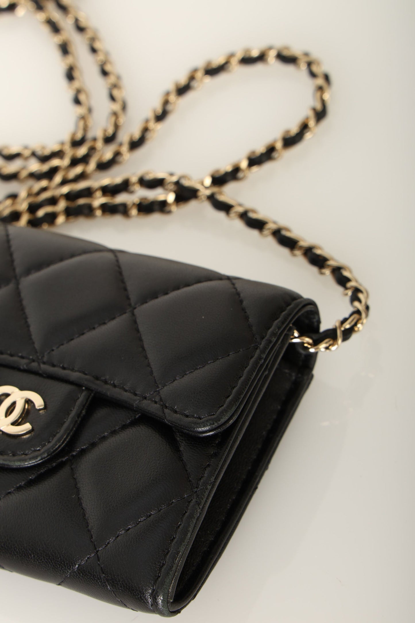 Chanel 2020 Lambskin Cardholder on Chain