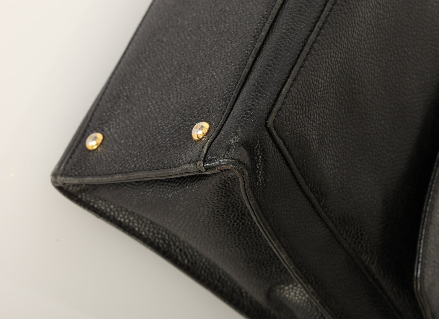 Chanel 1997 Caviar Turnlock Zip Tote