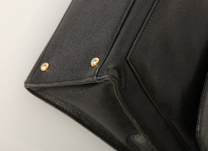 Chanel 1997 Caviar Turnlock Zip Tote
