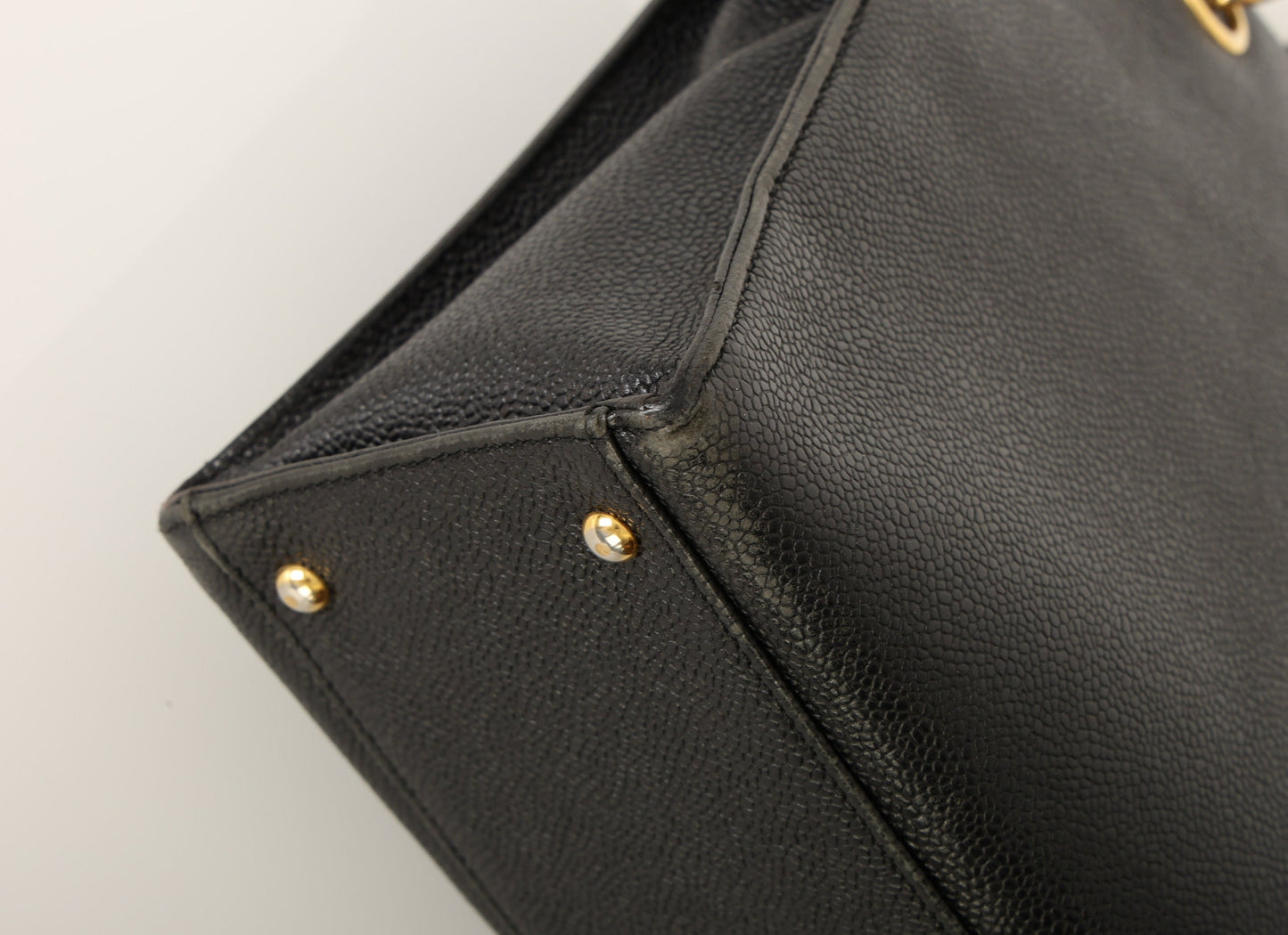 Chanel 1997 Caviar Turnlock Zip Tote