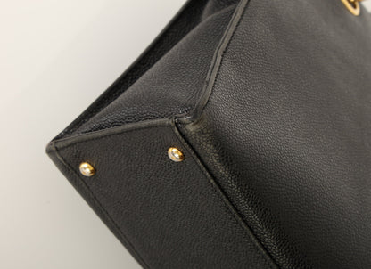 Chanel 1997 Caviar Turnlock Zip Tote