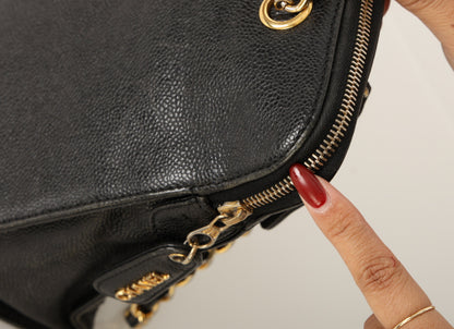 Chanel 1997 Caviar Turnlock Zip Tote