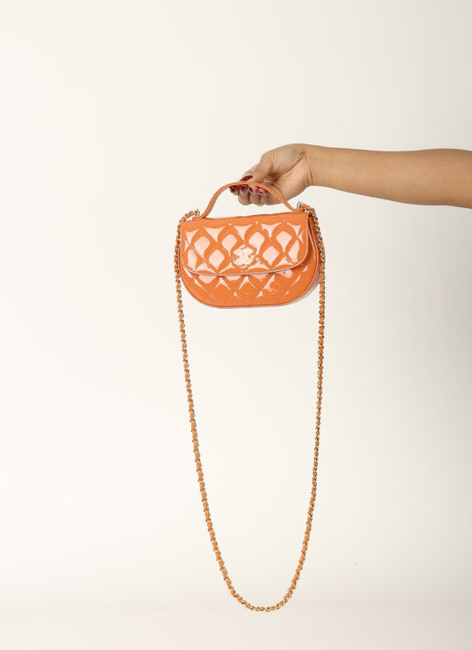 Chanel Patent Mini Top Handle