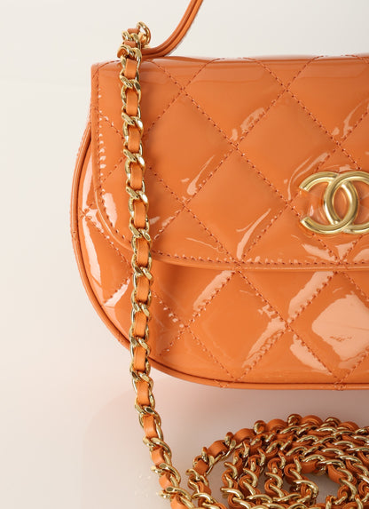 Chanel Patent Mini Top Handle