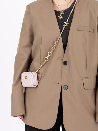 Chanel 2021 Caviar COCO Cardholder on Chain