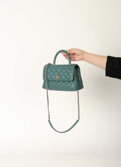 Chanel 21A Caviar Small Coco Handle