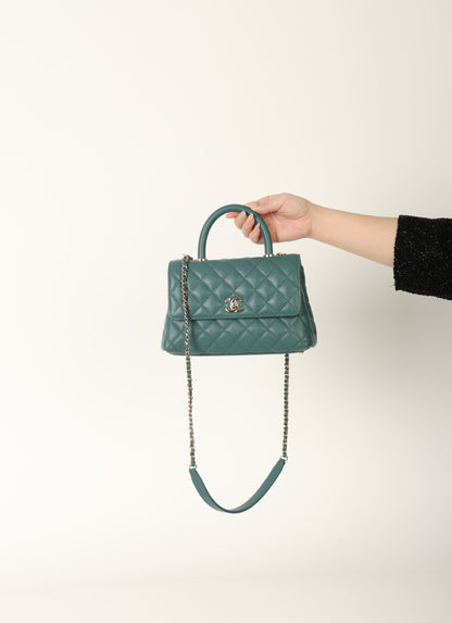 Chanel 21A Caviar Small Coco Handle