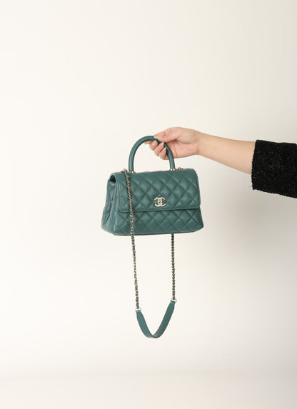 Chanel 21A Caviar Small Coco Handle