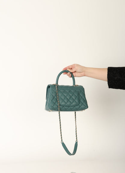 Chanel 21A Caviar Small Coco Handle