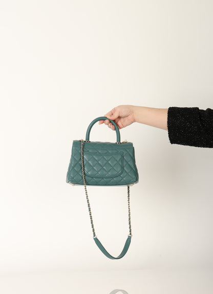 Chanel 21A Caviar Small Coco Handle