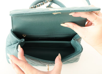Chanel 21A Caviar Small Coco Handle