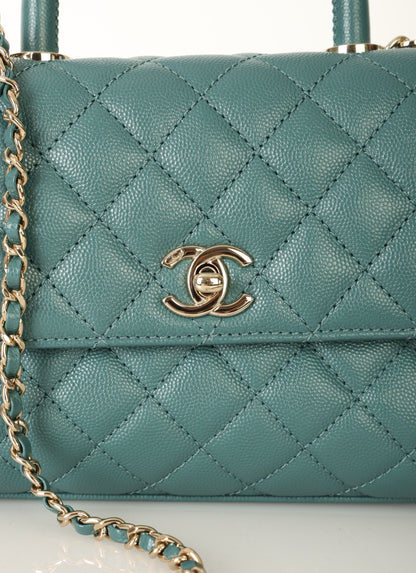 Chanel 21A Caviar Small Coco Handle
