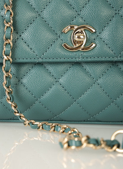 Chanel 21A Caviar Small Coco Handle