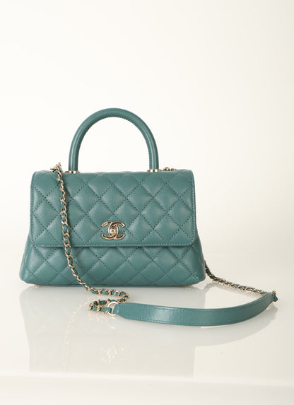 Chanel 21A Caviar Small Coco Handle