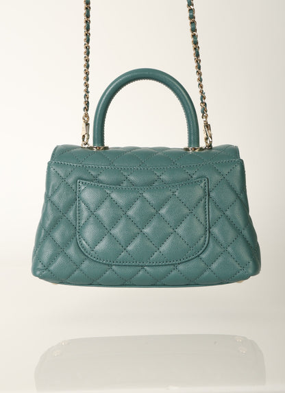 Chanel 21A Caviar Small Coco Handle