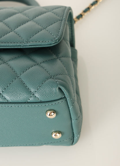 Chanel 21A Caviar Small Coco Handle