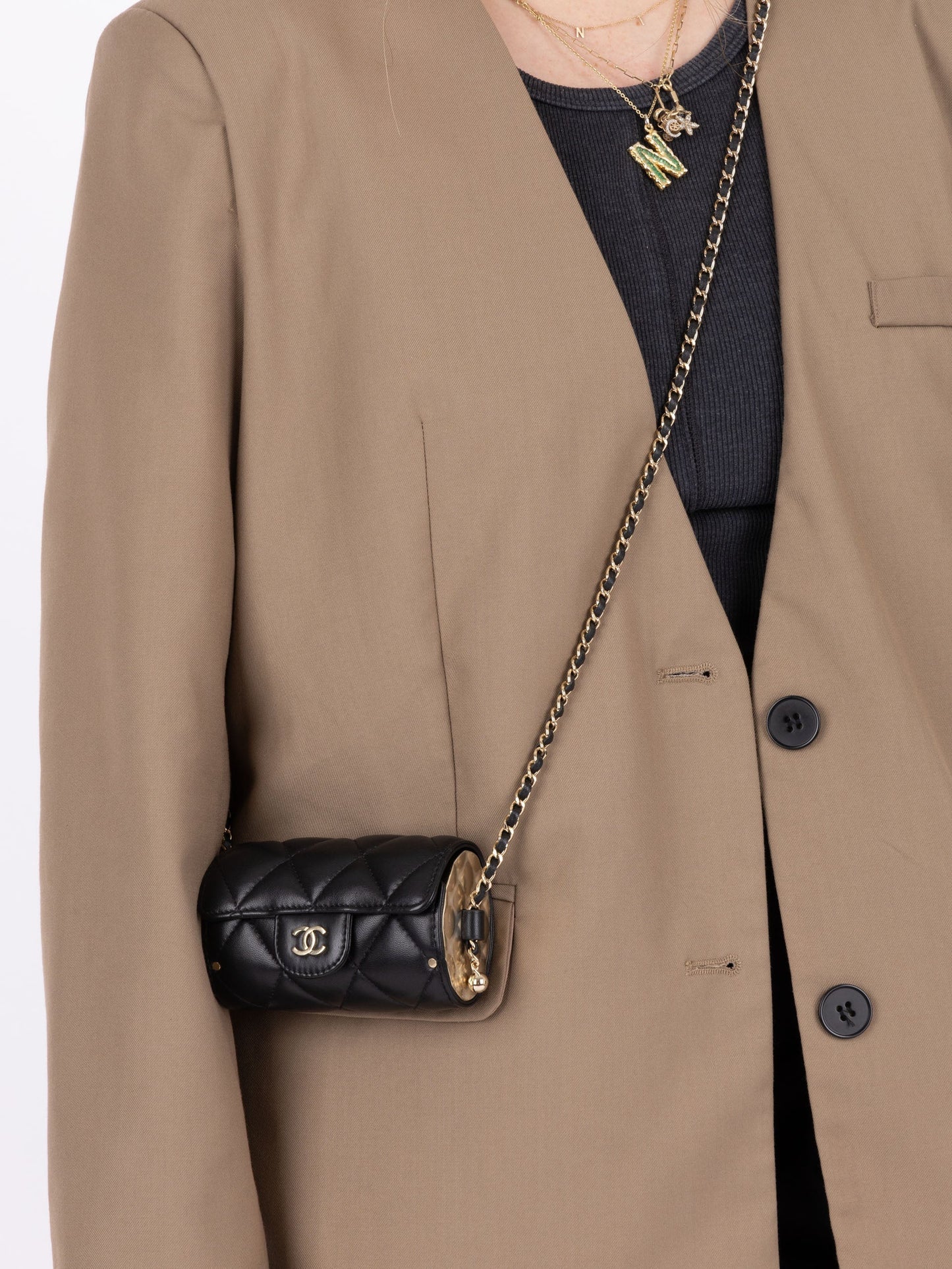 Chanel 2021 Lambskin Minaudi??re on Chain