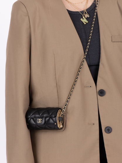 Chanel 2021 Lambskin Minaudi??re on Chain