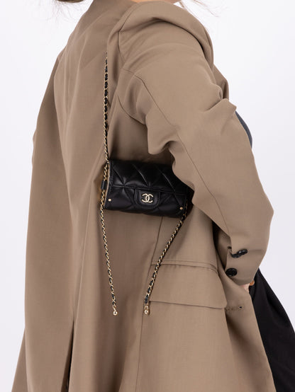 Chanel 2021 Lambskin Minaudi??re on Chain