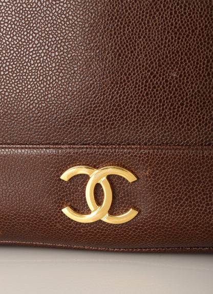 Chanel 1994 Caviar Logo Tote