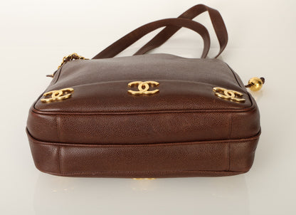 Chanel 1994 Caviar Logo Tote