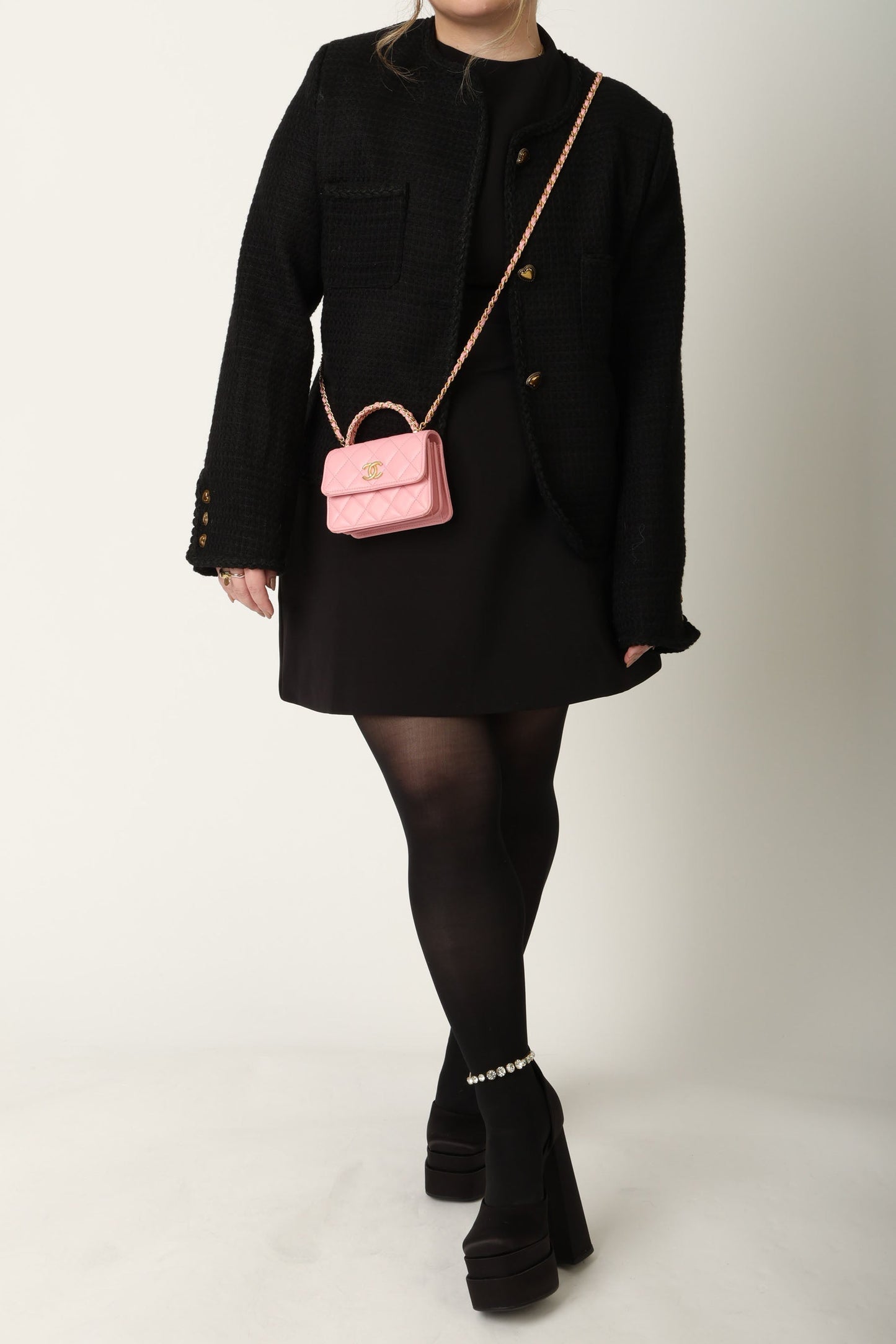 Chanel 2022 Lambskin Mini Top Handle