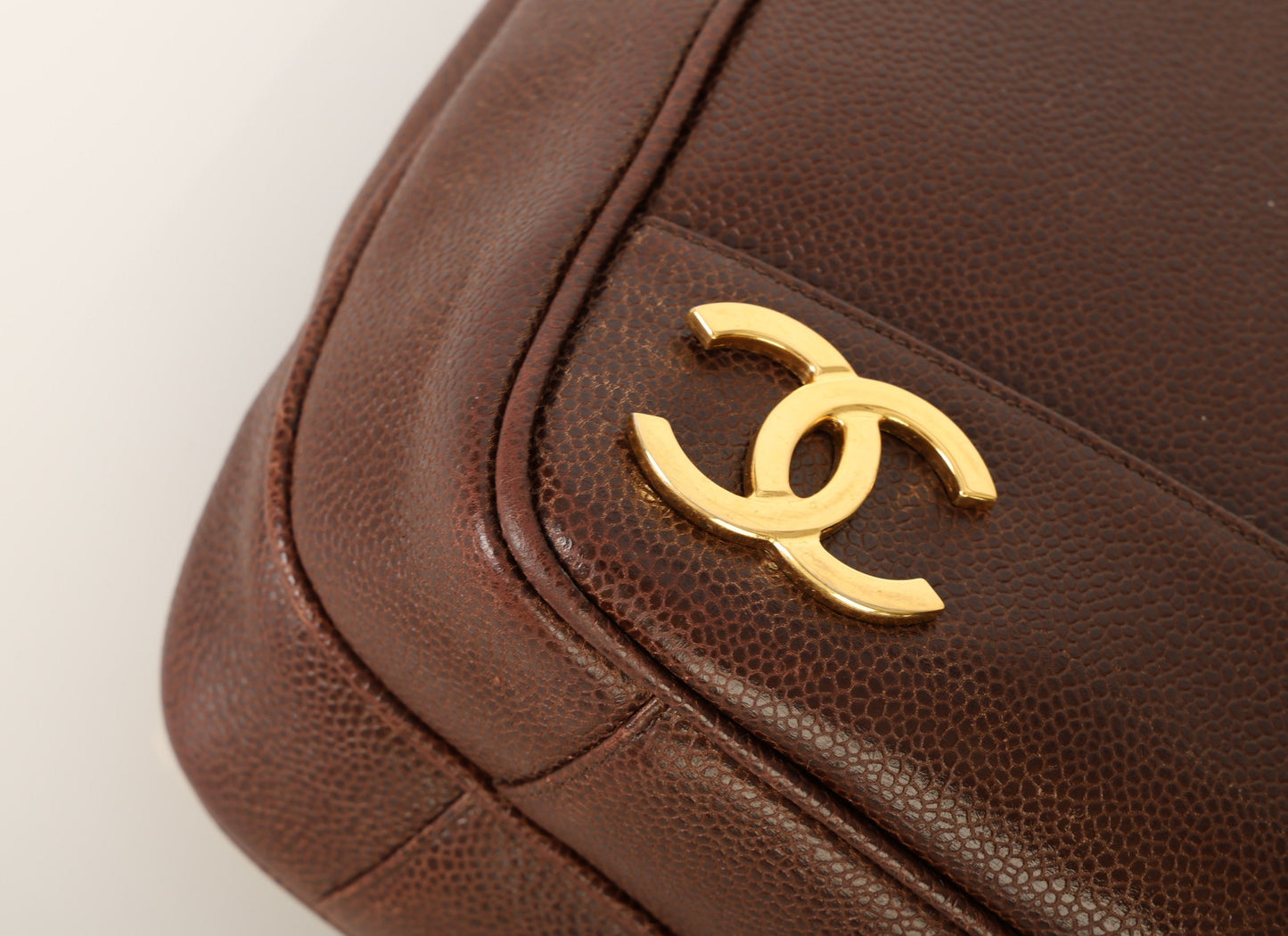 Chanel 1994 Caviar Logo Tote
