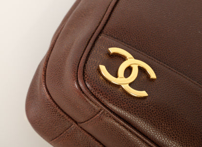 Chanel 1994 Caviar Logo Tote