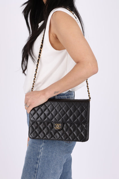 Chanel 1997 Lambskin Single Half Flap