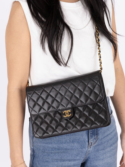 Chanel 1997 Lambskin Single Half Flap