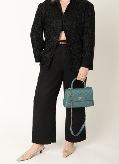Chanel 21A Caviar Small Coco Handle