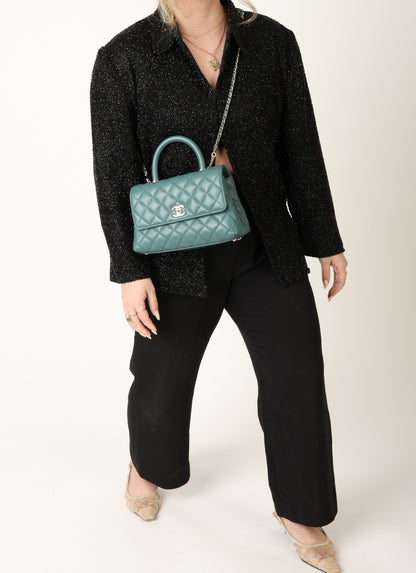 Chanel 21A Caviar Small Coco Handle