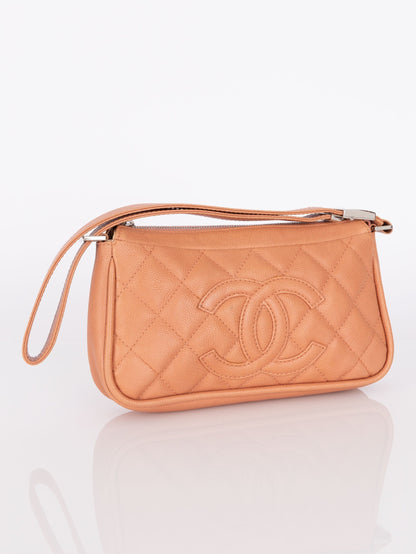 Chanel 2008 Caviar Timeless Pochette