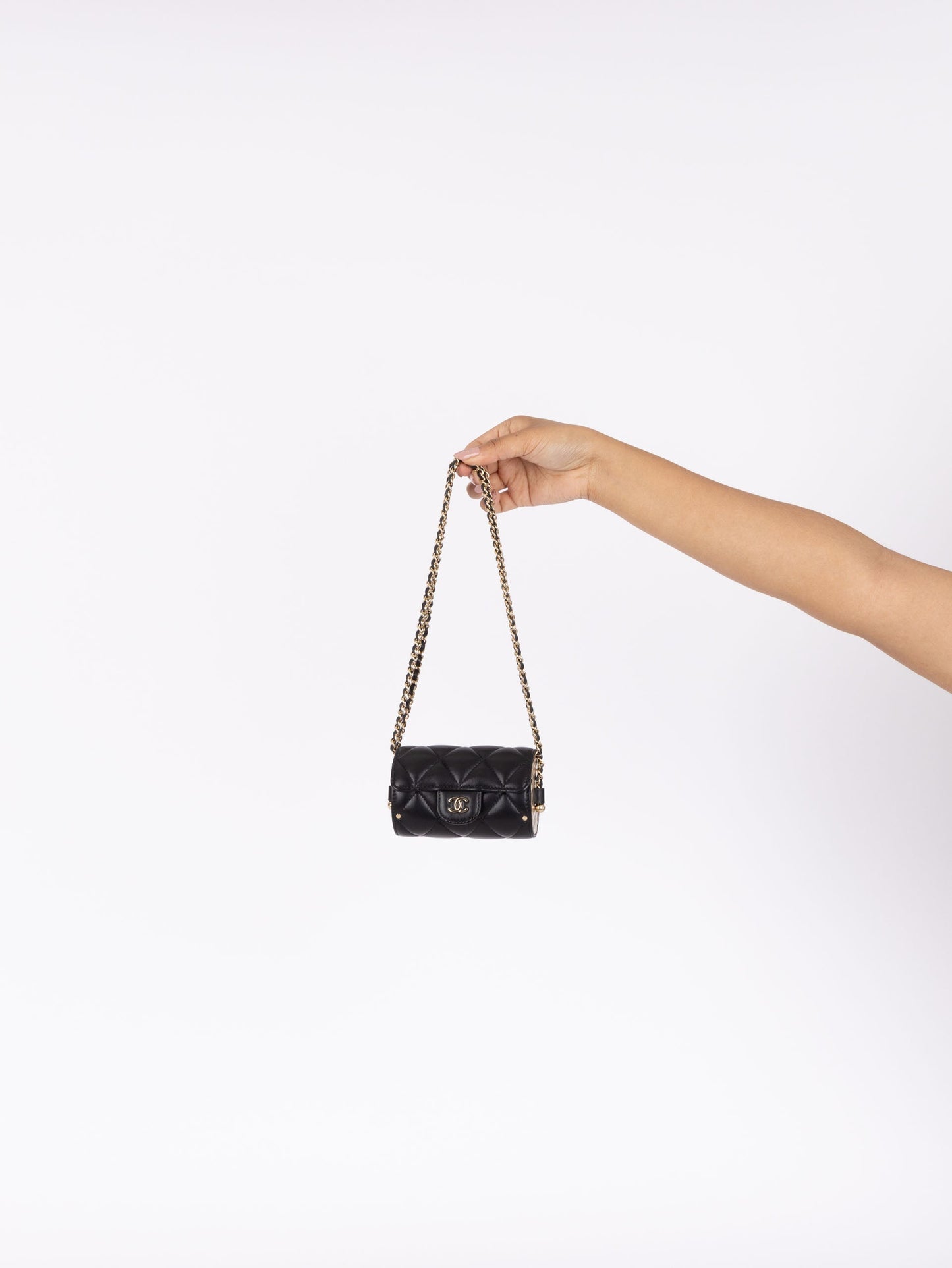 Chanel 2021 Lambskin Minaudi??re on Chain