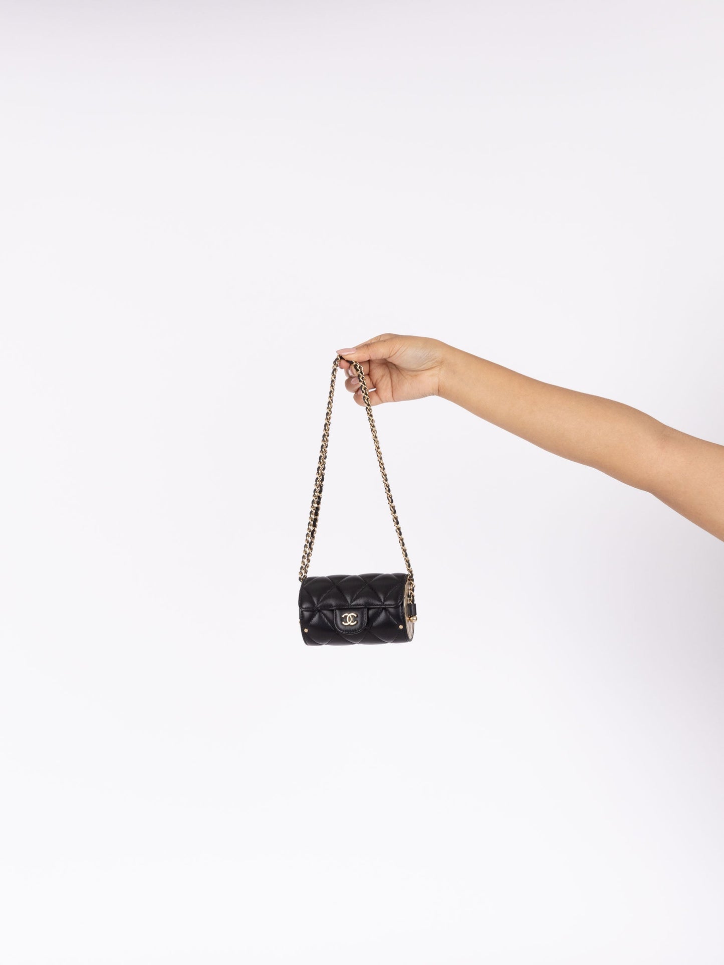Chanel 2021 Lambskin Minaudi??re on Chain