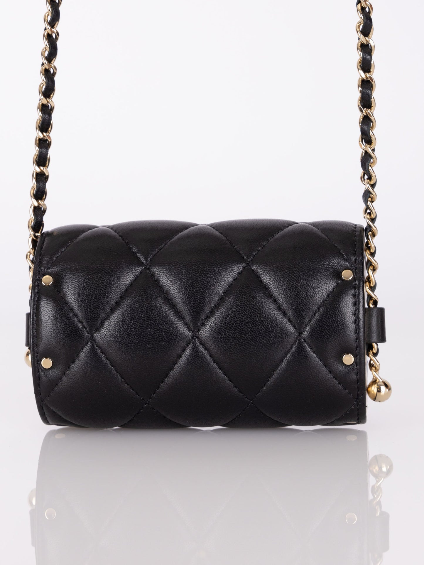 Chanel 2021 Lambskin Minaudi??re on Chain