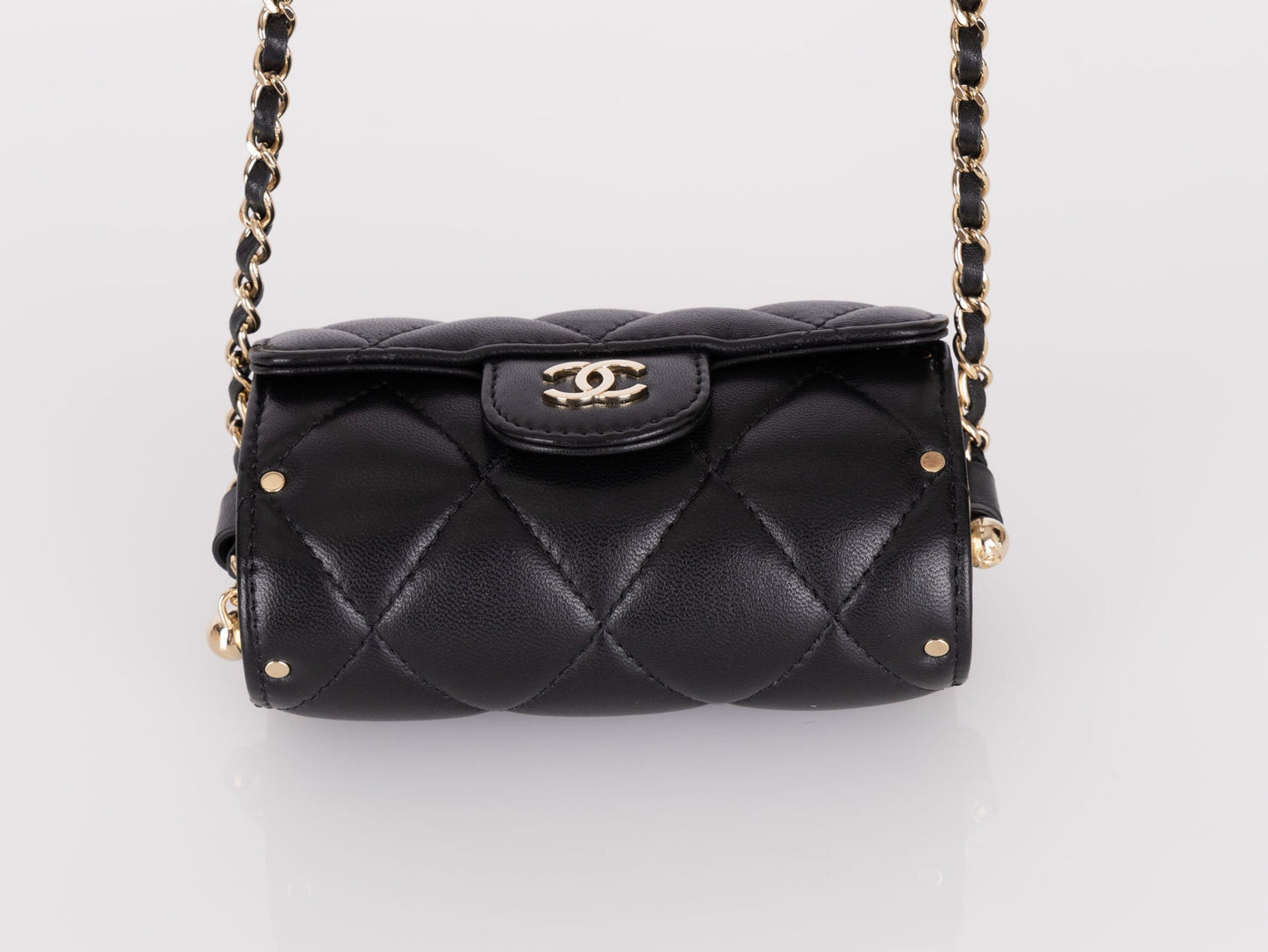 Chanel 2021 Lambskin Minaudi??re on Chain