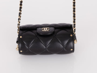 Chanel 2021 Lambskin Minaudi??re on Chain
