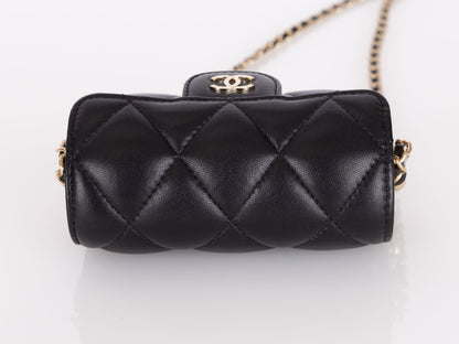 Chanel 2021 Lambskin Minaudi??re on Chain