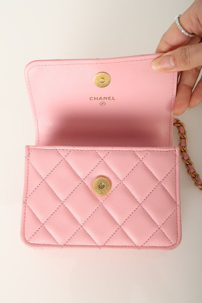 Chanel 2022 Lambskin Mini Top Handle