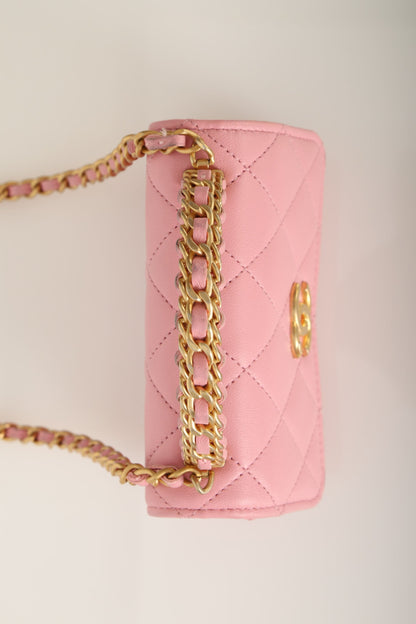 Chanel 2022 Lambskin Mini Top Handle