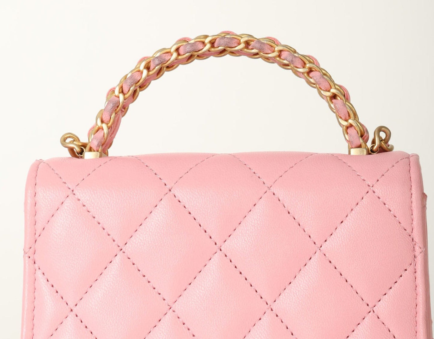 Chanel 2022 Lambskin Mini Top Handle