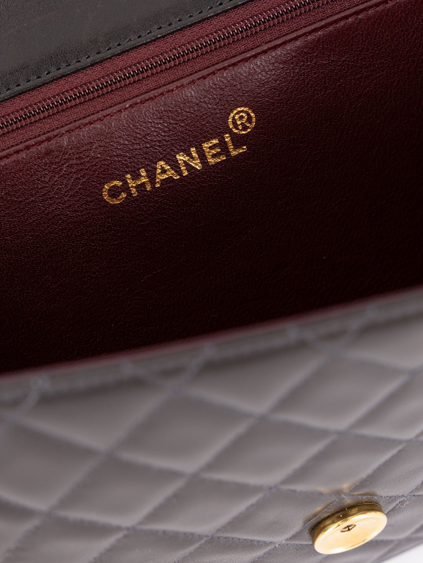 Chanel 1997 Lambskin Single Half Flap