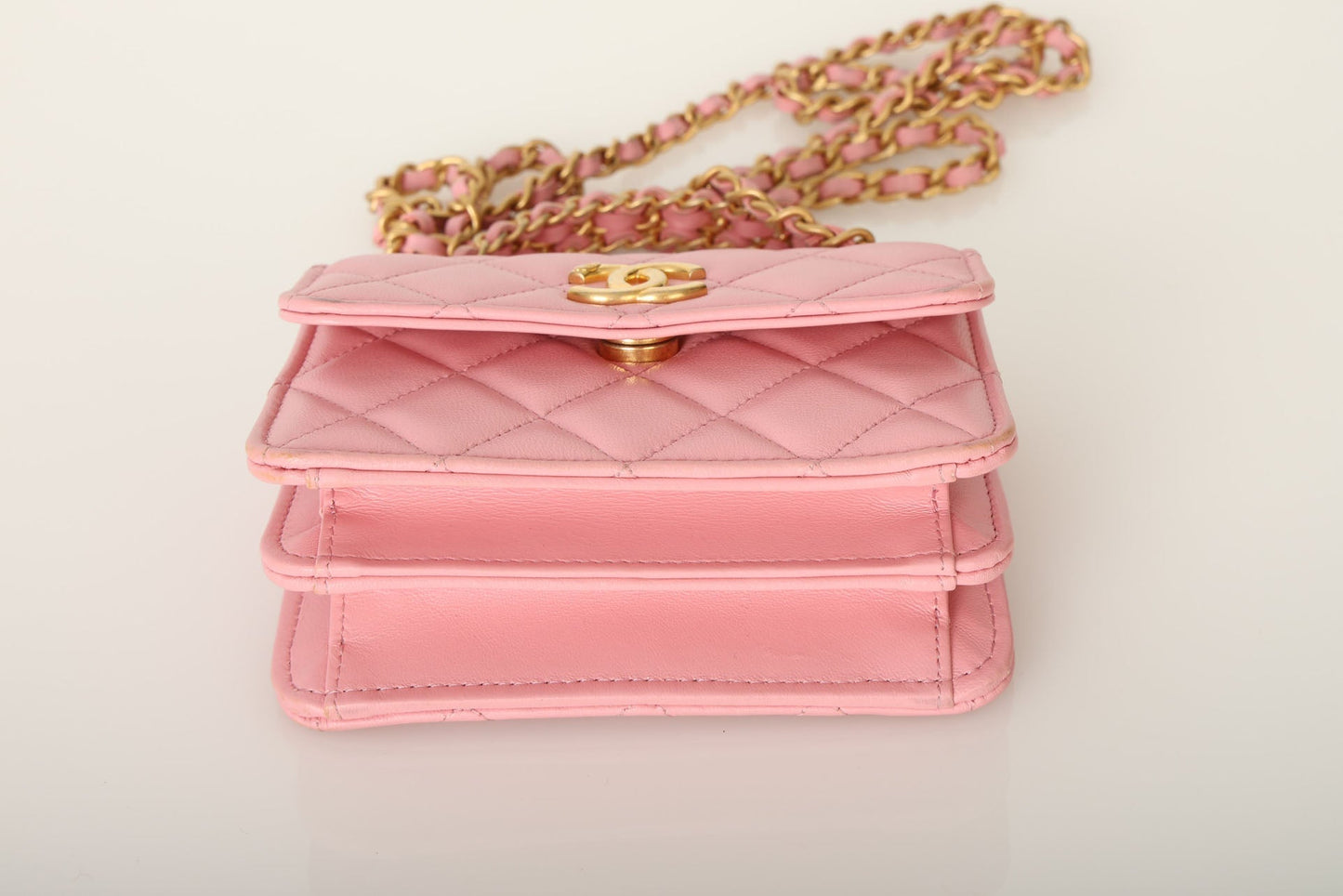 Chanel 2022 Lambskin Mini Top Handle