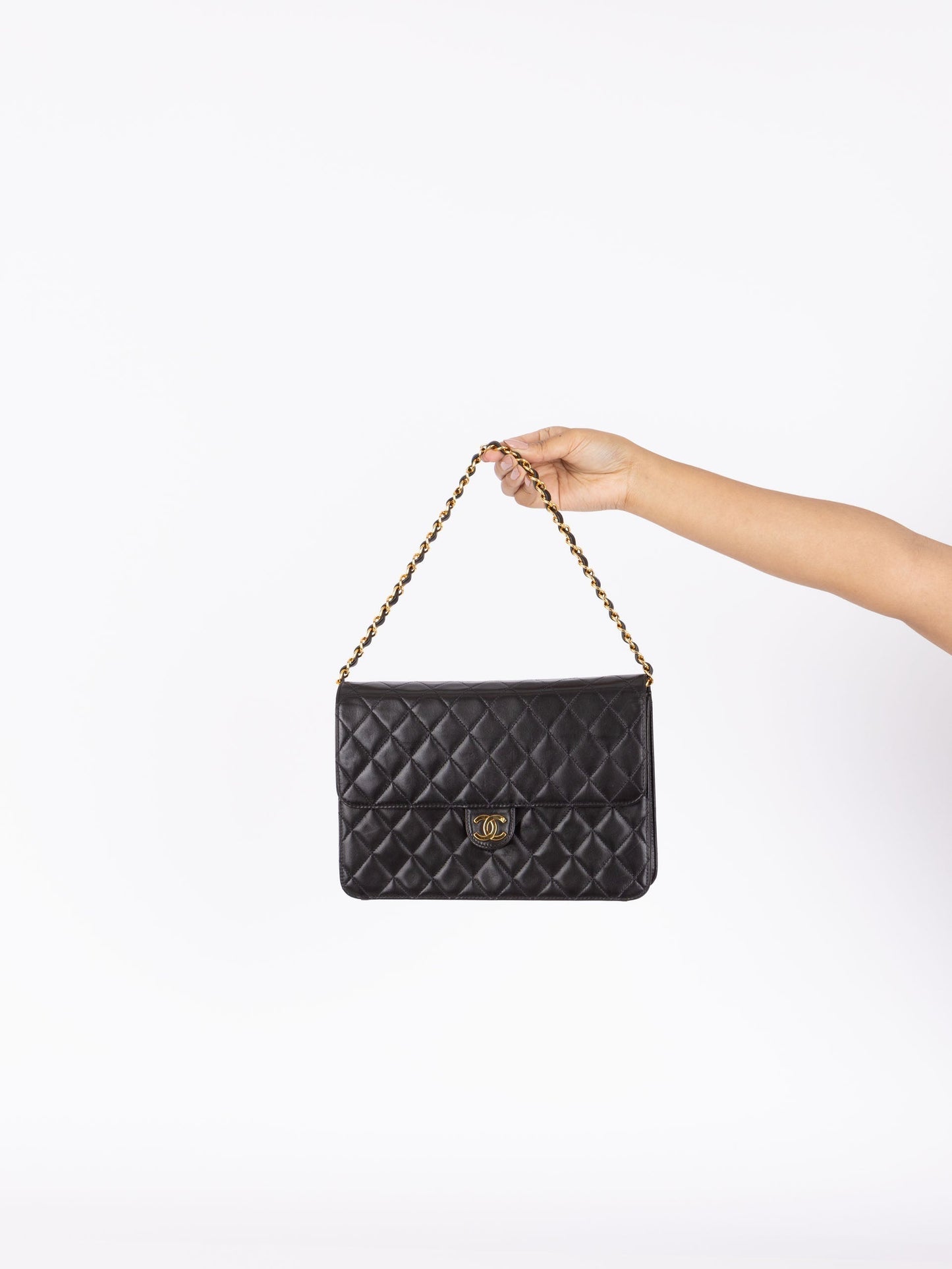 Chanel 1997 Lambskin Single Half Flap