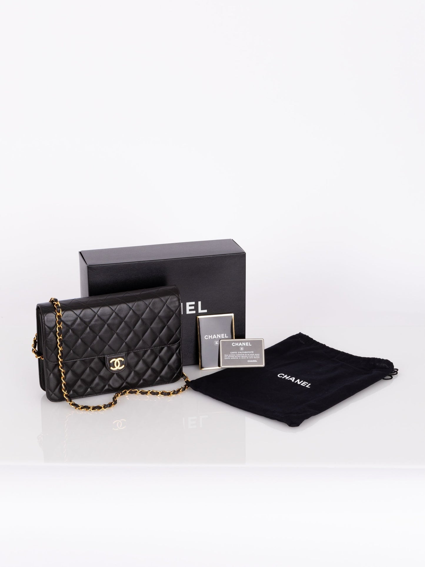 Chanel 1997 Lambskin Single Half Flap